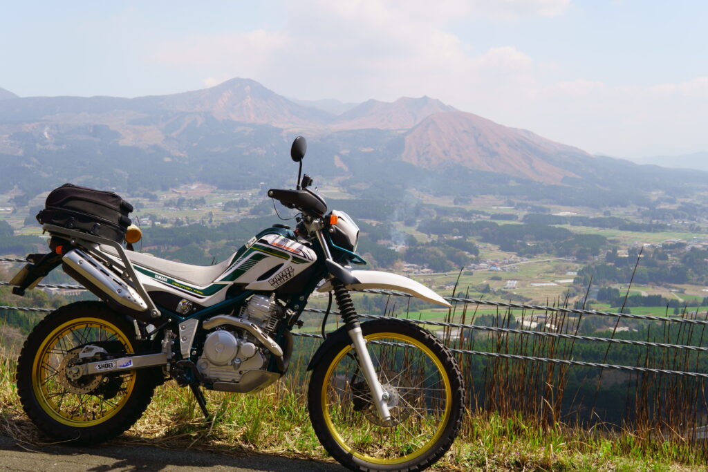 俵山旧道とバイク